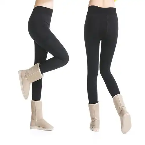 阿依莲加绒加厚打底裤秋冬款外穿小脚裤大码女装冬季保暖休闲裤显瘦