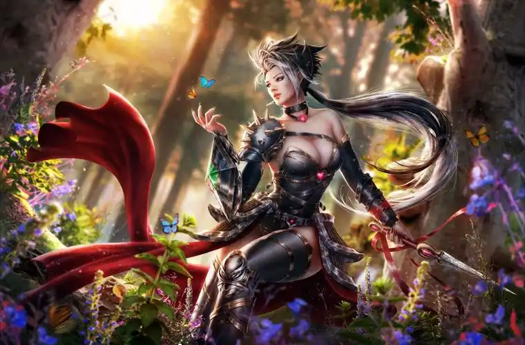 精灵,森林,蝴蝶,唯美美女5k壁纸_4k游戏图片高清壁纸_墨鱼部落格