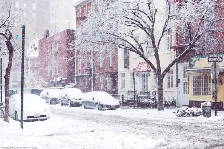 假如,睁开眼,打开门,雪白一片早安!冬天