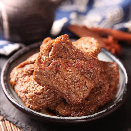 口水族手撕素牛排成都小吃休闲办公零食素肉香辣味烧烤味25g*10 香辣