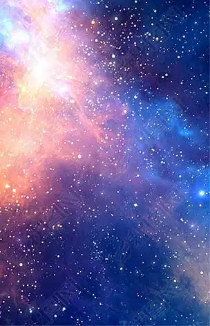 蓝色大气梦幻星空背景素材