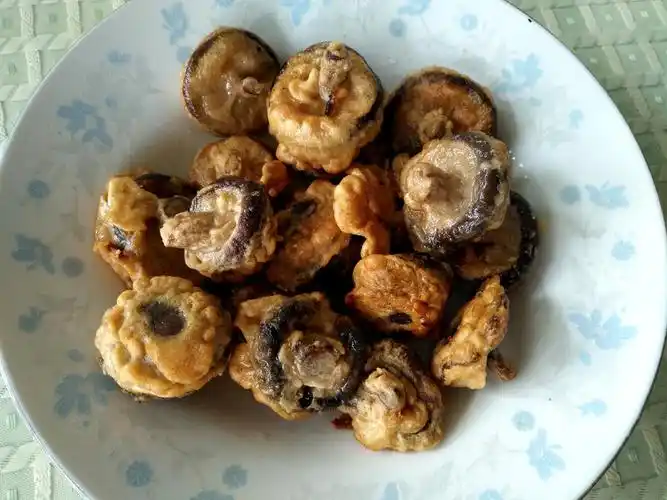 亲自动手,做一款外酥里嫩有嚼劲的干炸小香菇