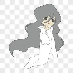 鬼节中元节元素病态幽灵鬼女图片素材