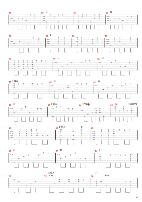 冰雪奇缘 - let it go(cover by 田中佳宪)吉他谱(pdf谱,指弹,独奏)