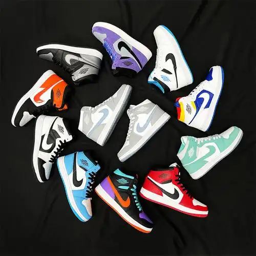 购客官网旗舰店官空军一号高帮鞋莆田aj1篮球运动鞋aj