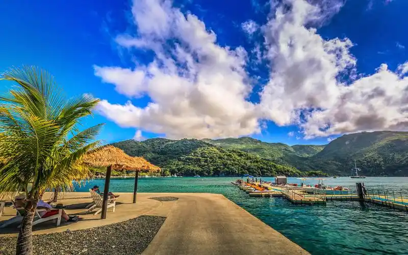 加勒比海岛清新风景图片电脑桌面壁纸下载