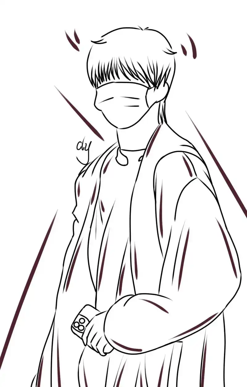 刘耀文 #约稿 #稿件展示 #线稿 #画渣 - 抖音