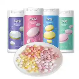 清嘴益生元果味含片18g*10盒混合口味清新口气清q嘴压片糖果含片