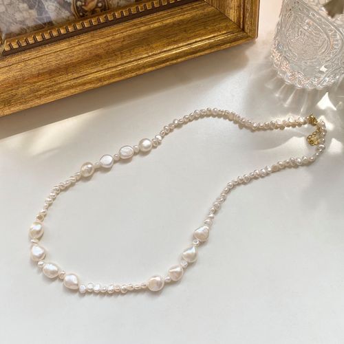 zing法式复古气质天然异形巴洛克珍珠长项链女精致ins叠戴宫廷风