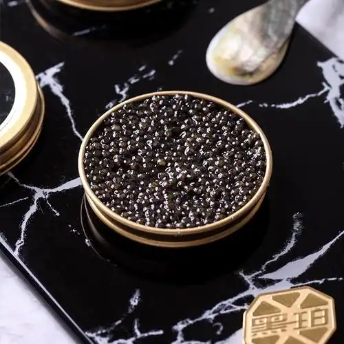 俄罗斯鲟鱼子酱即食黑鱼籽酱罐头10g罐酒店西餐高端海鲜水产