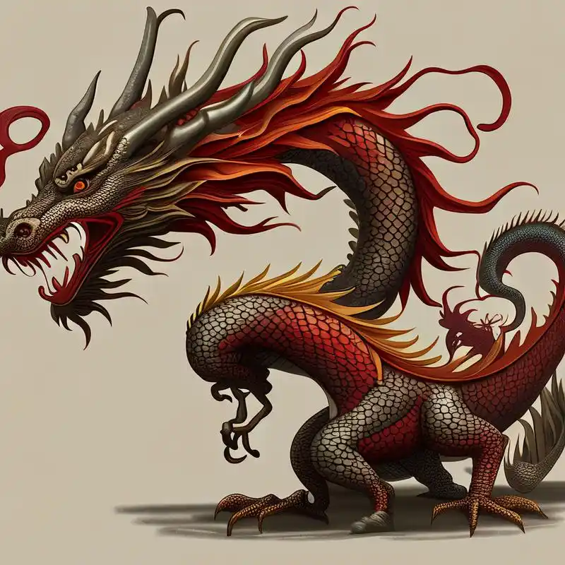 百度ai画的神龙,太有神韵了!  #百度ai绘图黑科技