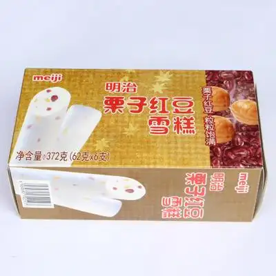 徽旺冷饮 明治栗子红豆雪糕372克(62克x6支)