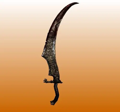 无主之地2 zer0 sword剑 手工制作diy游戏周边纸模型道具140厘米