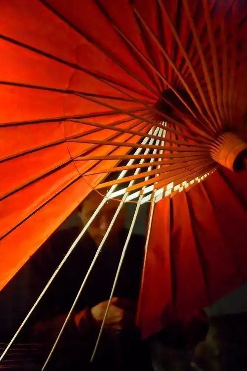 你们有看到过一张红色油纸伞的壁纸吗