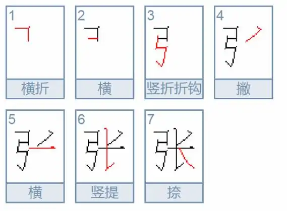 张字多少笔画