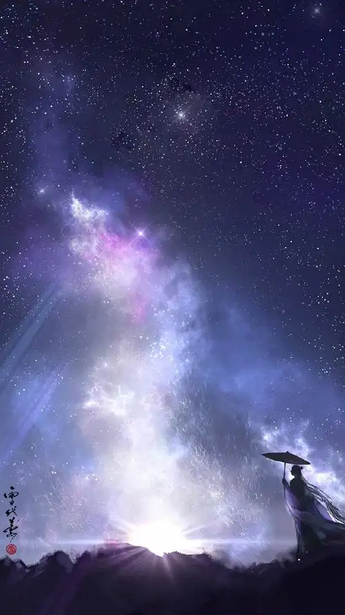 关于星空的古风插画壁纸,唯美浪漫的星空古风壁纸大全