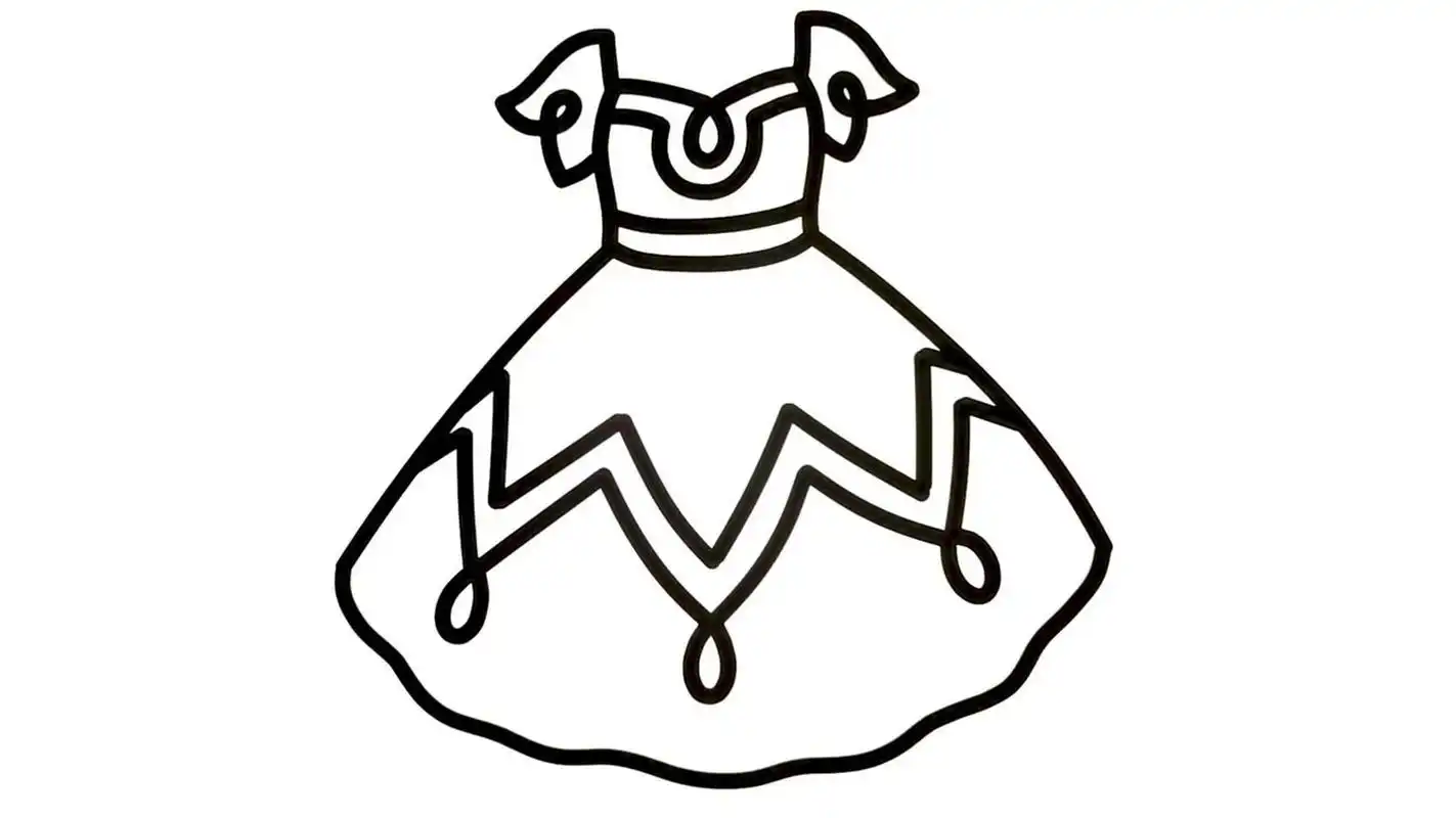 【简笔画素材分享13】3款简单可爱的公主裙 分享3款可爱公主裙高清
