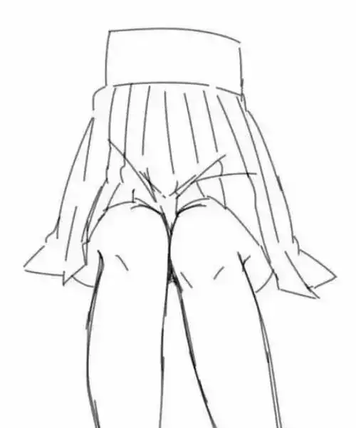 只会画站姿?动漫女生坐姿画法,教你画出不同姿势的!__