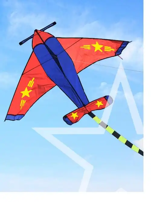 潍坊螺旋桨飞机风筝儿童风筝风筝线轮成人初学大型战斗机蓝小