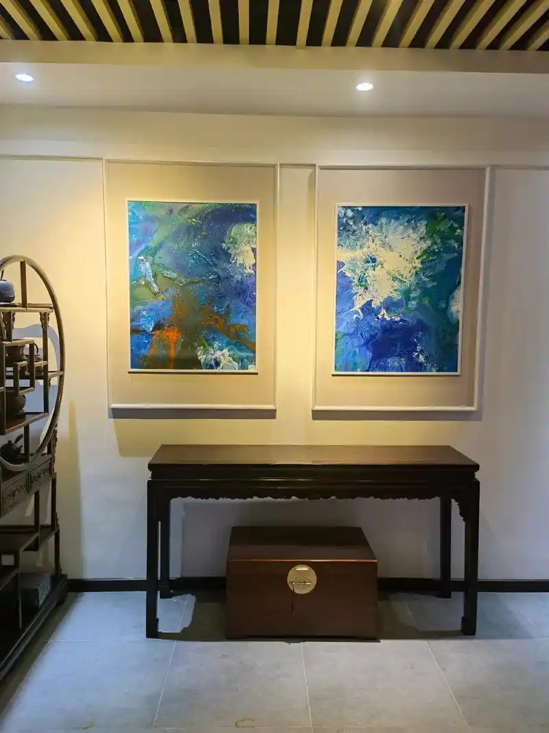 华人国际艺术家"曹俊"星空油画系列 #收藏品  - 抖音