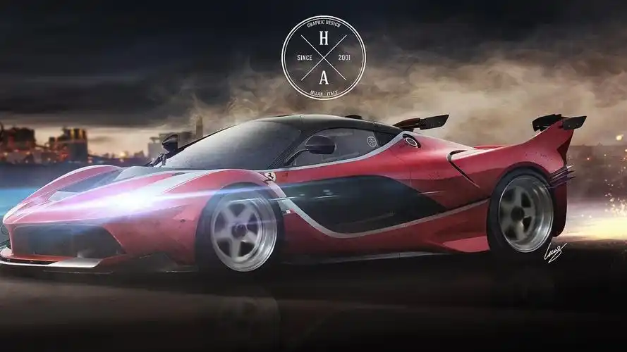 法拉利fxx超时尚炫酷跑车电脑壁纸