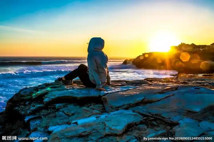 海边的黄昏图片