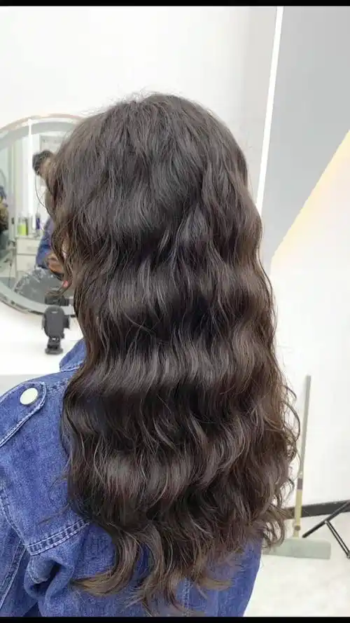 武汉长发中长发法式羊毛卷烫发武汉理发店