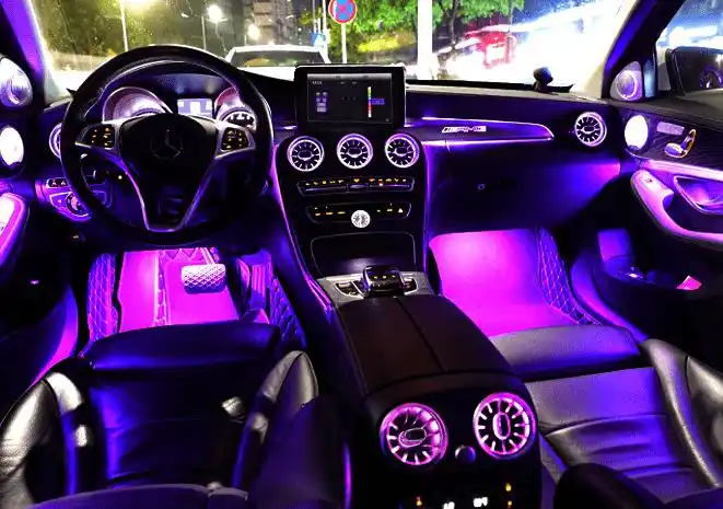 武汉奔驰c级原厂多色氛围灯