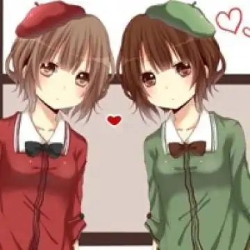 最新可爱姐妹卡通头像好看的闺蜜动漫qq双人头像