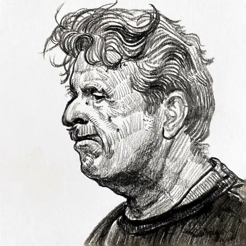 速写头像绘画步骤.