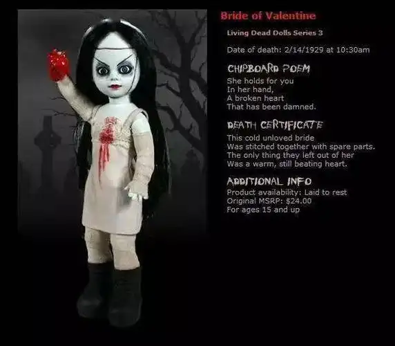 超人气恐怖玩具僵尸娃娃.吓得我好想入手一个啊!