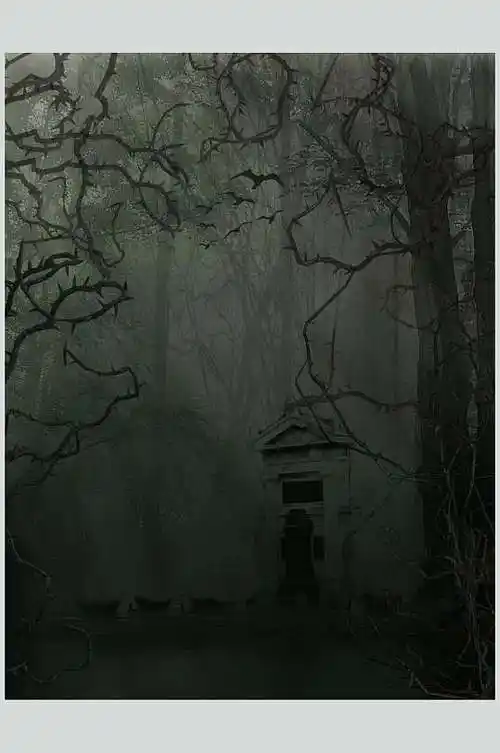 森林古堡魔幻暗黑cg场景高清图片