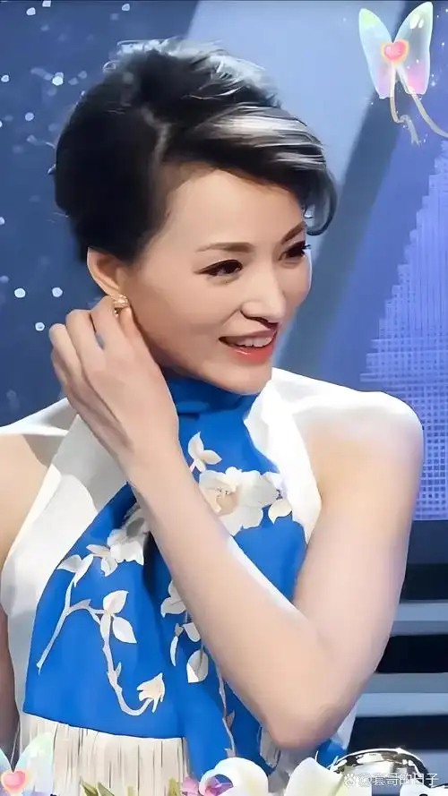 董卿的笑容如春风拂面,她的美丽传递着文化的底蕴与自信.