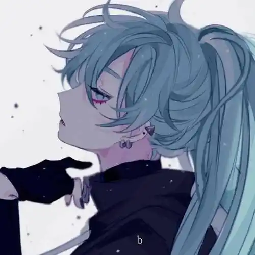 蓝色绝美电竞动漫男女头像