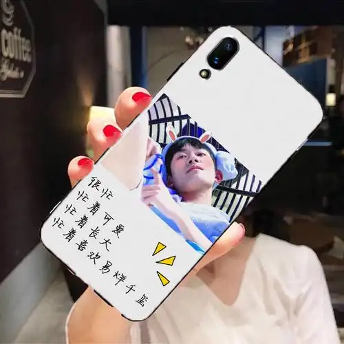 易烊千玺华为nova4e手机壳nova3i3e5inova5pronove6华为2s软纯黑壳