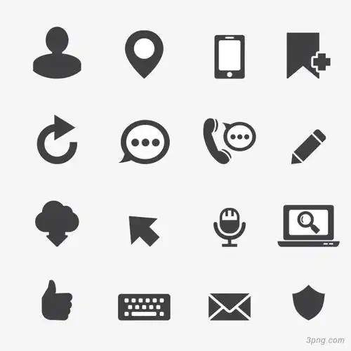 创意手绘小图标png素材透明免抠图片-卡通手绘