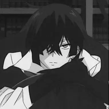 黑暗系男生动漫头像黑白,沉默的存在,都很无奈