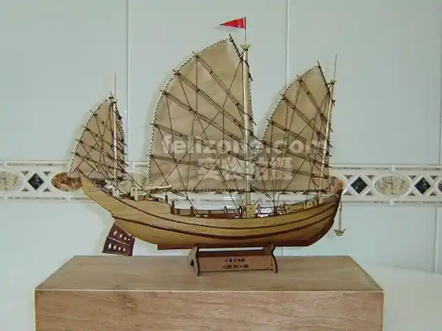 实木帆船拼装套材--中国古帆船"隆兴号"