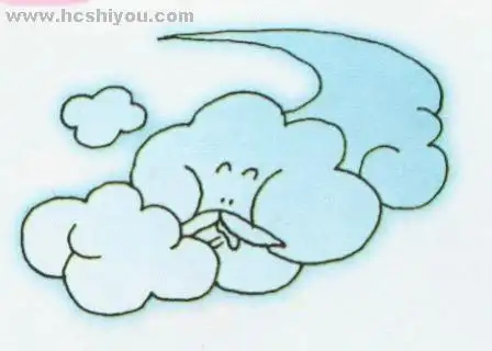 北风可爱简笔画