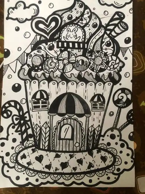 厉害6种又美又疯狂的创意线描这些优秀作品老师直接给100分超赞