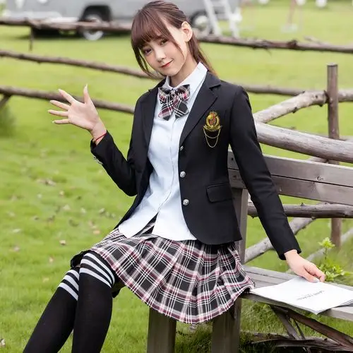韩版春季英伦风校服套装jk制服初高中学生装班服学生校服