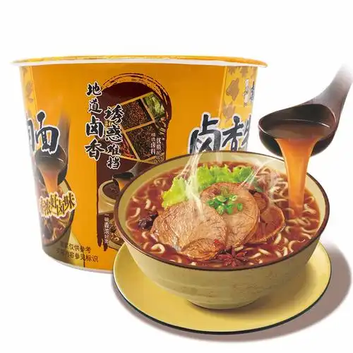 康师傅卤香牛肉桶面106g