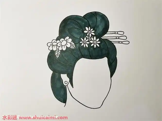 古风人物头发怎么画古风人物头发简笔画画法