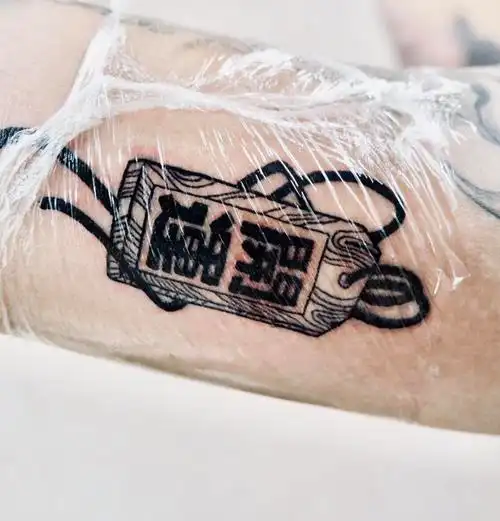 开运牌_纹身图案手稿图片_赤焰阁的纹身作品集