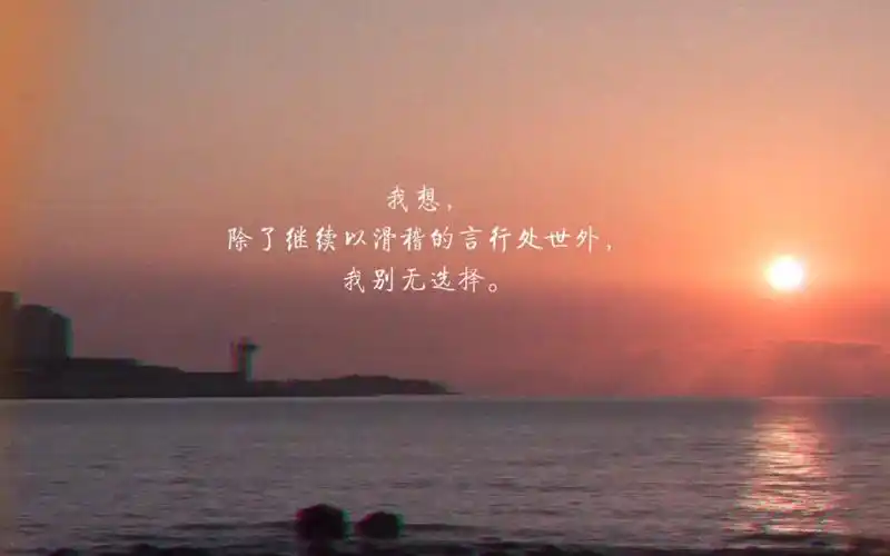 但我仍然认为向人诉苦不过是徒劳,与其如此,不如默默承受