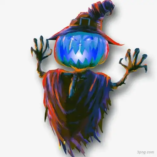 万圣节小鬼png素材透明免抠图片-节日元素