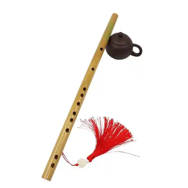 民族乐器 今天介绍这款是横吹竹笛,由天然苦竹手工制作,有f - 抖音