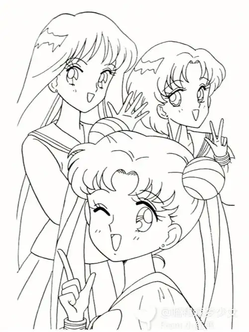 美少女战士填色画