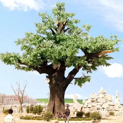 户外塑树景观_常州泽岩艺术水泥主题造景