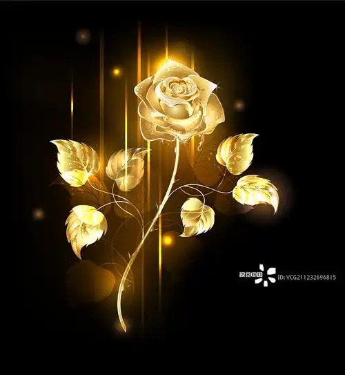 金玫瑰图片素材